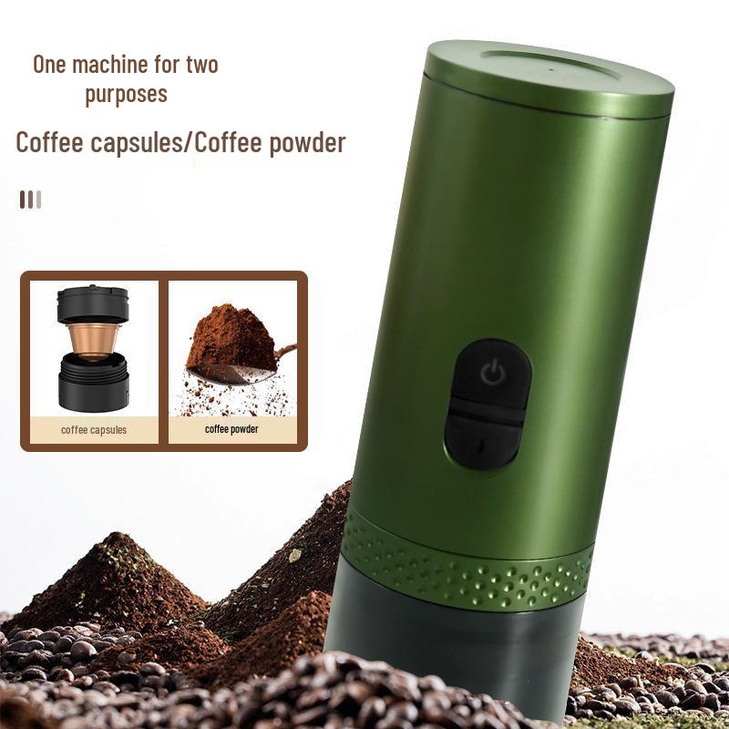 Portable Semi-Automatic Espresso Capsule Machine - Mini Handheld Electric for Outdoor and Home Use