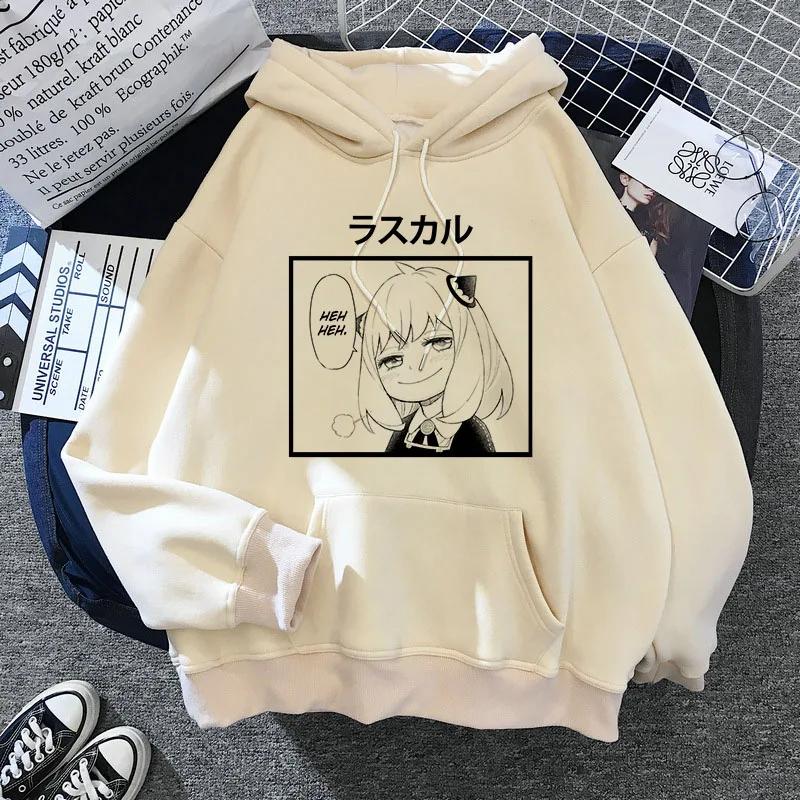 SPY X FAMILY Hoodie Anya Forger Harajuku Kawaii Manga Spyxfamily Sweatshirt Hoody Casual Streetwear Anime Unisex Graphic New