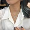 925 Sterling Silver Necklace with Baroque Irregular Freshwater Pearl Pendant - Versatile Temperament Clavicle Chain Jewelry