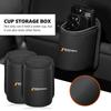 For Car Door Cup Holder Leather Automotive Drink Rack Storage Bin F30 E36 F20 E87 E70 E91 E30 E53 F31 F40 E92 E93