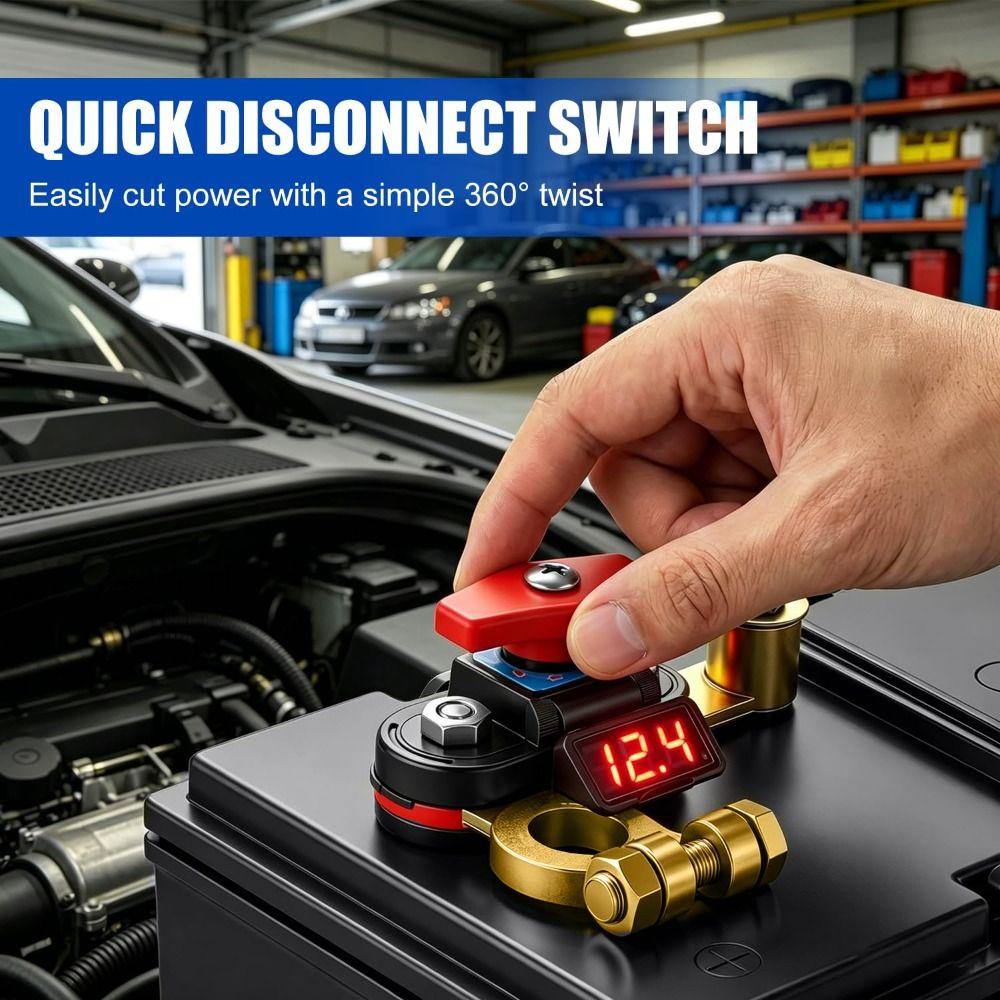 Copper Terminal Car Battery Disconnect Switch Bidirectional Joint Switch Universal Car