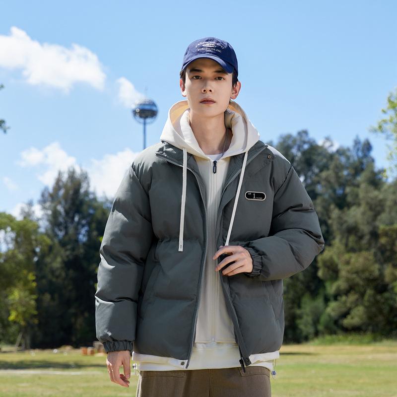 Мужская поддельная двухкомпонентная куртка с капюшоном и утеплителем Bread — фото 4