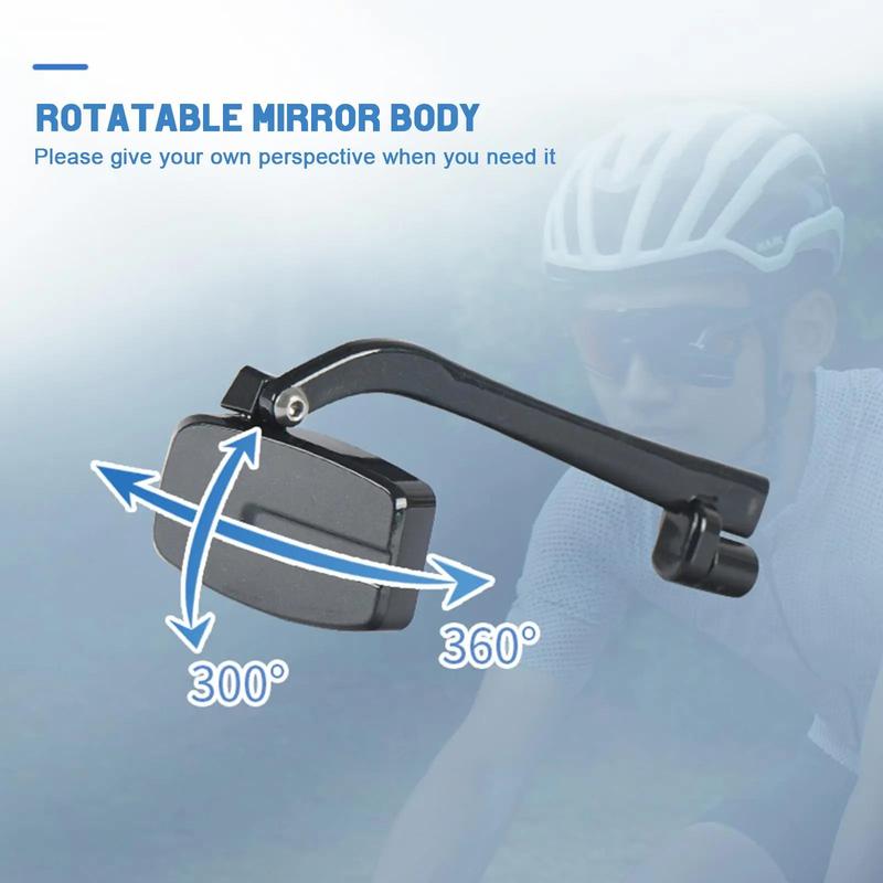Bicycle, Cycling Glasses, Rearview Mirror, Mini Helmet Rearview Mirror, Glasses Rearview Mirror