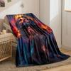 Jesus Praying Artistic Blanket Bedroom Blanket for Livingroom Couch Lunch Break Soft Throw for Friend's Festival Gift