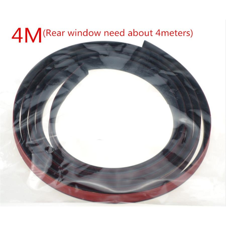 4Meter V Type Universal Car Window Sealed Weatherstrip Trim Moulding Seal Strips