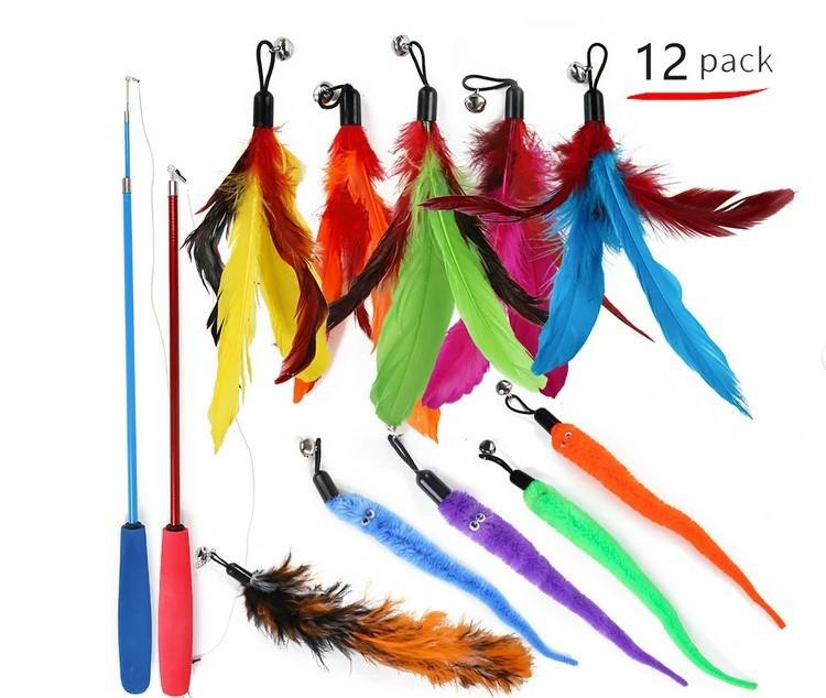 7-13pcs Pet Toy Combination Set Teasing Cat and Dog Interactive Supplies Multiple Pet Bite Toys