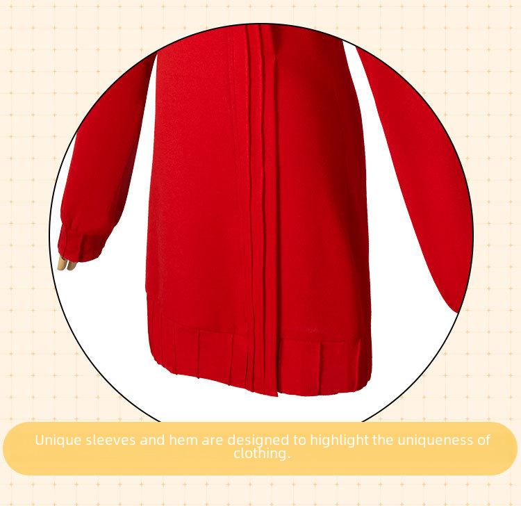 Spy Playhouse Cosplay Costume: Joel Foger Red Sweater & Aniya Skirt for Blair's Male Protagonist Foger