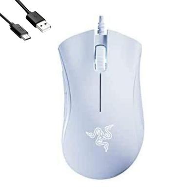 Razer DEATHADDER ESSENTIAL Wired Gaming Mouse DPI 5 Buttons Heavy Duty LafLife Original USB Extension Cable Set White [Razor] 6,400 + [Item]