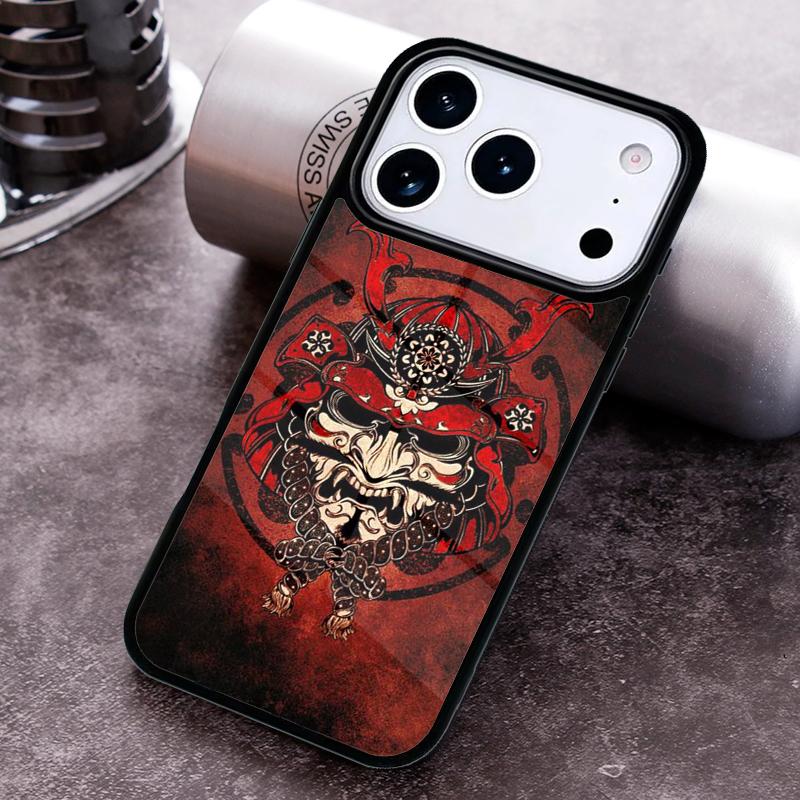 Japanese Hannya Mask Phone Case for iPhone 17 16 15 Pro Max Air 14 13 12 11 Plus Shockproof Cover