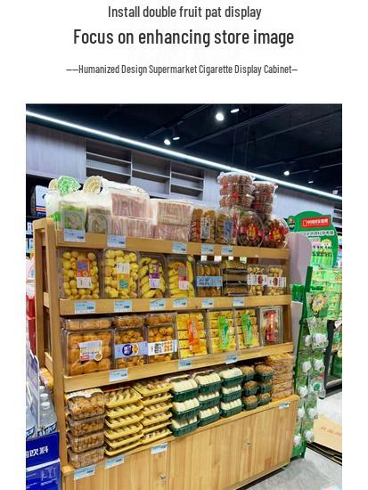 Wooden Bread & Pastry Display Rack for Stores