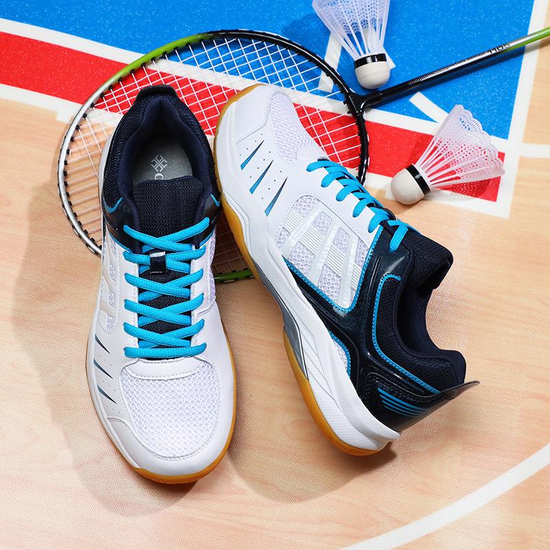Foreign Trade New Professional Badminton Shoes Men's Large Size Breathable Non-slip Wear-resistant Table Tennis Shoes Tennis Training Shoes Women