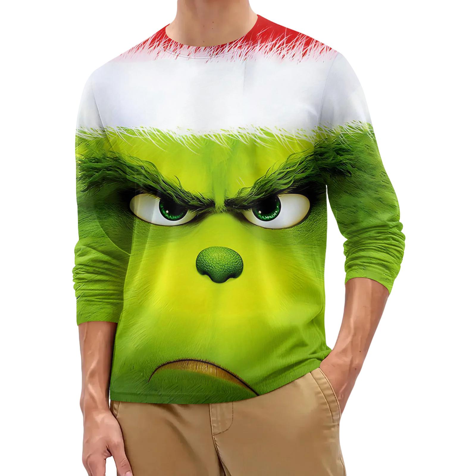 

Мужская модная рубашка с круглым вырезом и длинным рукавом XXXL