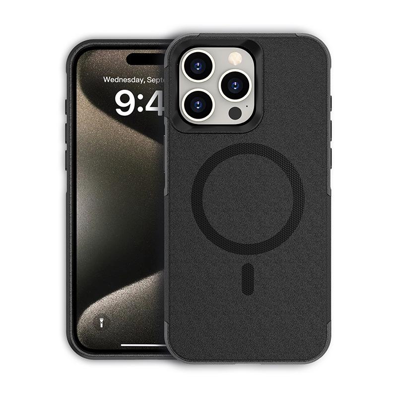 Custodia Magnetica BOX Two-Defense MagSafe per iPhone 12-17: Protezione Anti-Goccia e Anti-Polvere