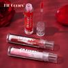Fit Colors Marbled Mirror Lip Gloss, 5 Vibrant Shades, Moisturizing Hydrating Long-Lasting Liquid Lipstick, Non-Sticky Formula