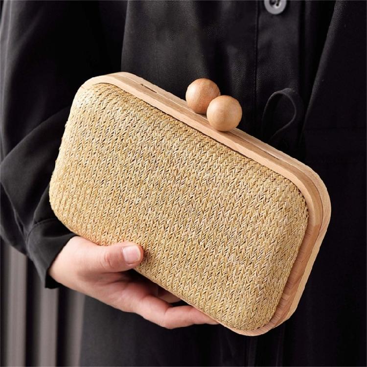 Straw Clutch Purses Women Summer Beach Straw Purse Woven Envelope Wallet Crossbody Shoulder Bag Evening Handbag Gifts