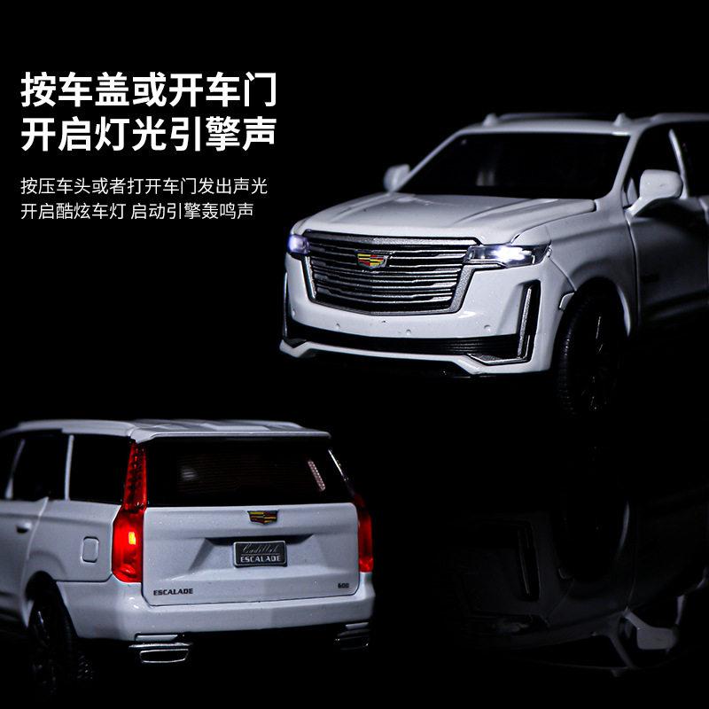 1:32 Cadillac Escalade Off Road Vehicle Alloy Car Diecast Metal Model Sound And Light Toy Collection Display Decorative Ornament