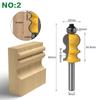 1PC 8mm Gambo Involucro e Base Stampaggio Router Bit Set CNC Linea coltello Taglierina per la lavorazione del legno Tenone Cutter per Strumenti di lavorazione del legno