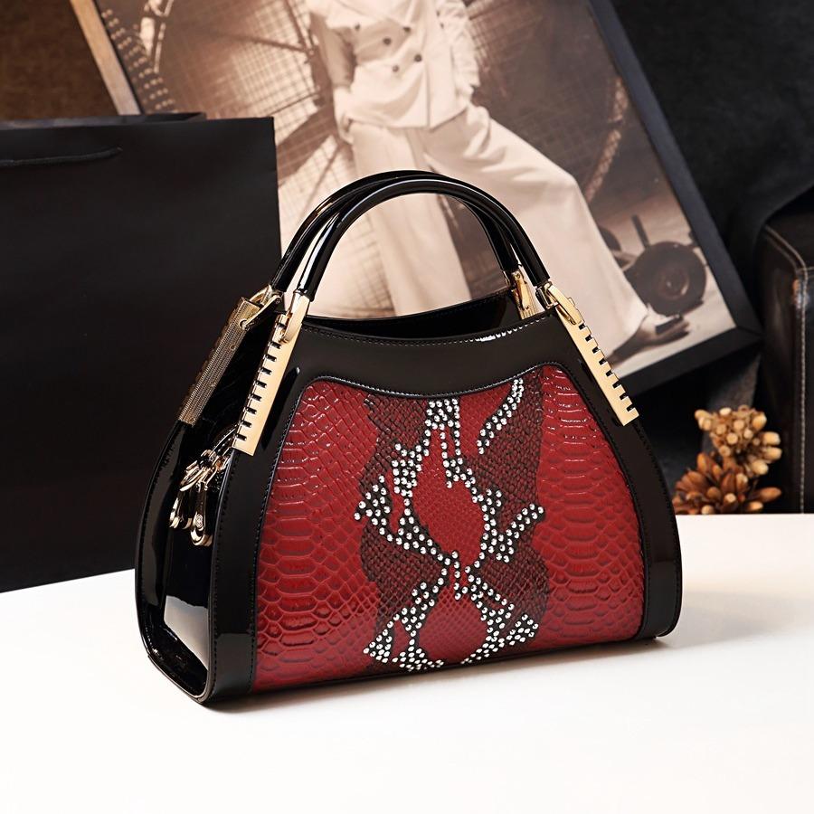 Atmospheric Handbag Fashionable Leather Women'S Bag Medium Mother Bag Shoulder Messenger Bag Mother-In-Law Hand Bag