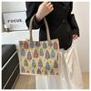 Linen Bag Hand-painted Cotton Sacks Jute Portable Imitation Sacks Linen Bags Shopping Bags Laminated Bags