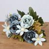 1 ks Plastová narozeninová imitace růže květina Garaden Falešná květinová kytice Domácí dekorativní Hedvábná svatební párty Umělá pivoňka