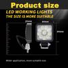 12V 24V 10Leds Light Bar Work Light Bar Square Spotlight Headlights For Truck Offroad Car Motorcycle Tractor SUV ATV Accessories