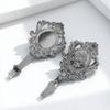 2Pcs Zinc Alloy Curtain Holdback Vintage Bronze Rose Carve Design Wall Hooks for Curtains Drapery Tieback Decor 95x5cm