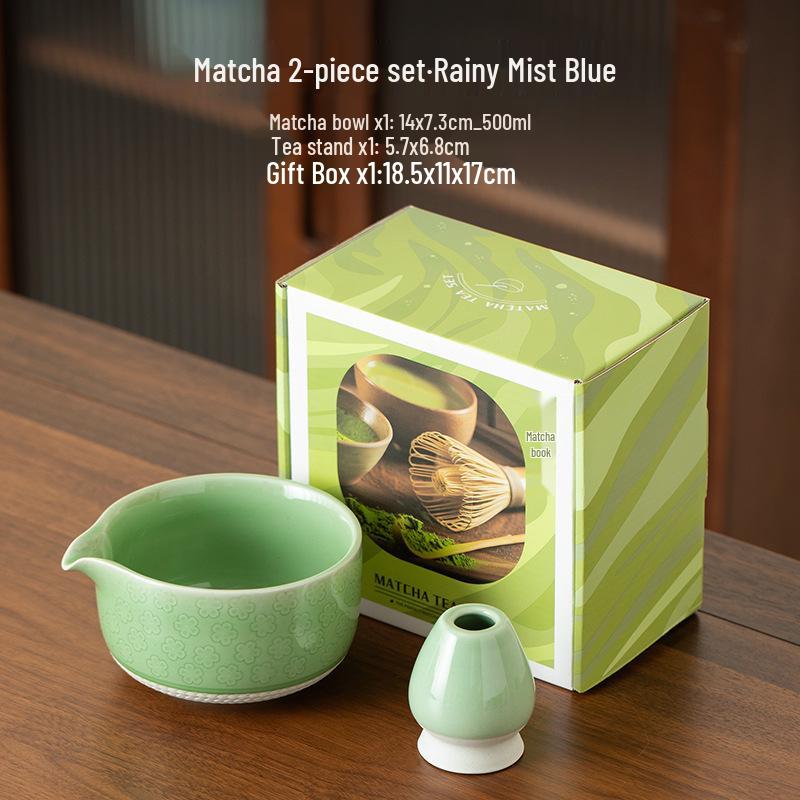5-Piece Japanese Matcha Tea Set: Whisk, Stand, Bowl, Song Dynasty Style