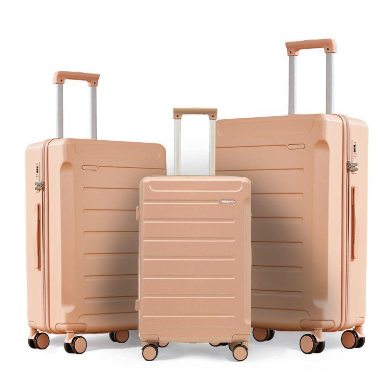 Sturdy and Durable Three-Piece Luggage Set with Anti-Collision Corners: 20, 24, 28 Inch Sizes