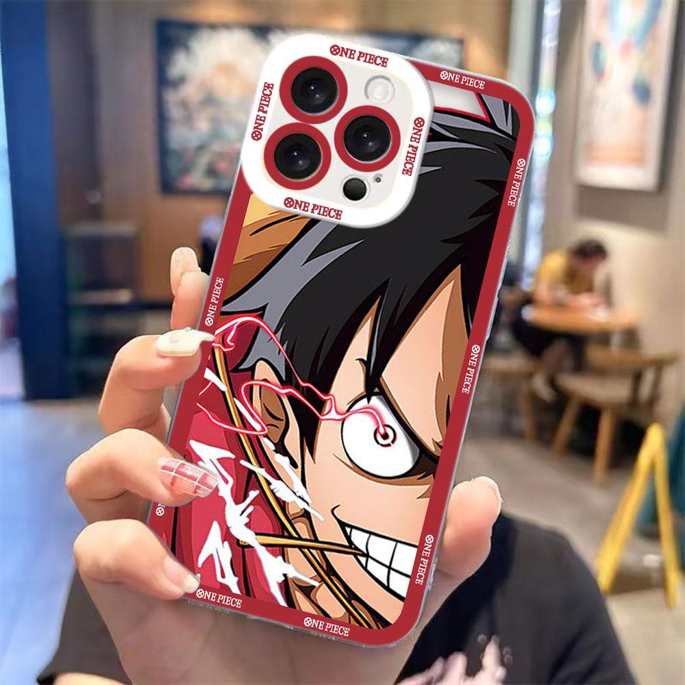 Anime One P-Piece Luffy Zoro Cover Clear Phone Case For iPhone Apple 17 AIR 16E 16 15 14 12 13 11 Pro Max Plus XR DIY Shell Case IPHONE12PROMAX