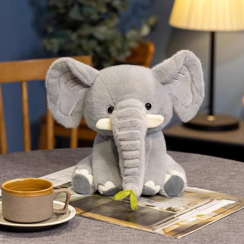 

Популярный подарок на день рождения милый плюшевый слоненок Бенни, игрушка-подушка для сна, успокаивающая кукла 40cm (grey)