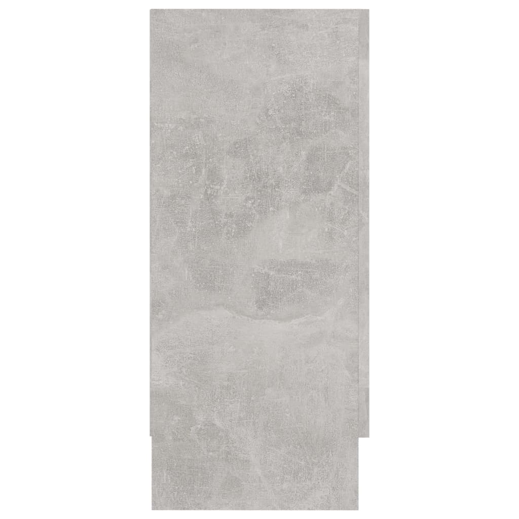 Display Cabinet Concrete Grey 120 x 30.5 x 70 cm Particleboard