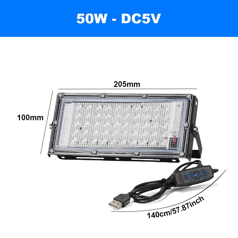 LED Stage Floodlight BLue Light Spotlight LED UV Lamps 395nm 400nm USB 5V Disco Lights IP65 Waterproof Creat Party Atmosphere DJ