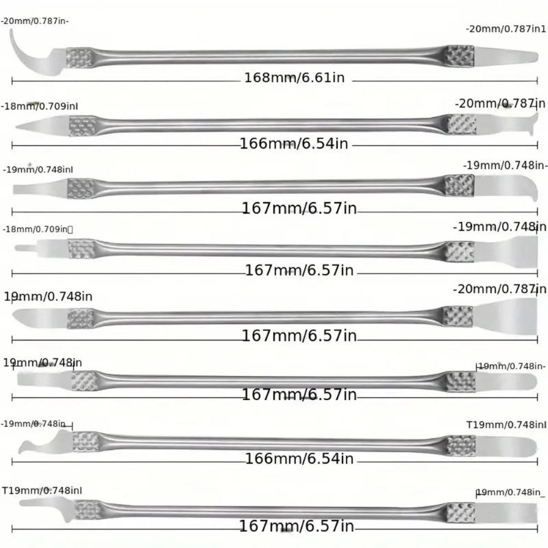 8pcs/set CPU Separation Glue Removal Knife Prying Disassembly Kits IC Chip Repair and Removal Tool Kits Repair Shell Removal
