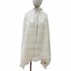 Pristine HERMES shawl Raye H Large logo leather patch with fringe cashmere Women Used