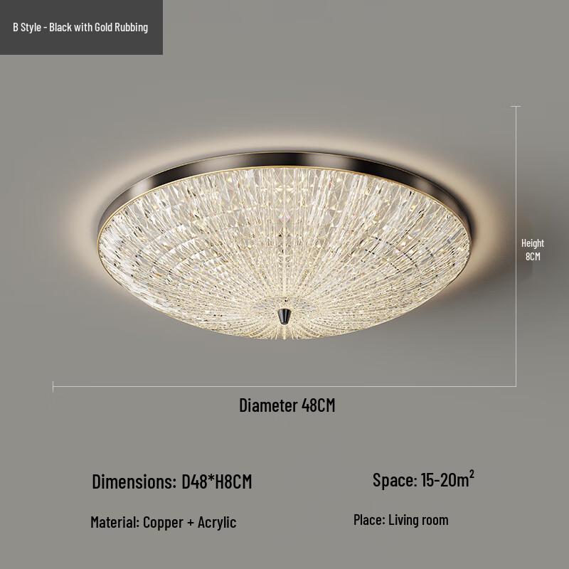 Romantic Eye-Care Dimmable LED Ceiling Lamp