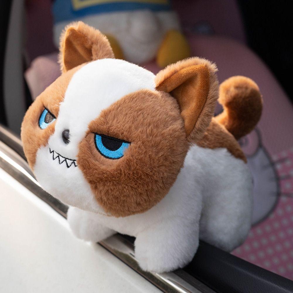 Cartoon Design Black Cat Plush Toy Grey Cat Stuffed Toys Cute Doll Stuffed Animals Birthday Gifts