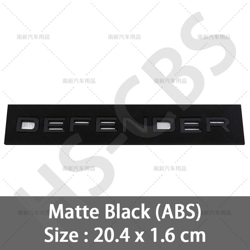 3D ABS DEFENDER Letter Rear Trunk Car Logo Badge Stickers Decals Auto Door Fender Emblem Tailgate Stickers Styling Accessories