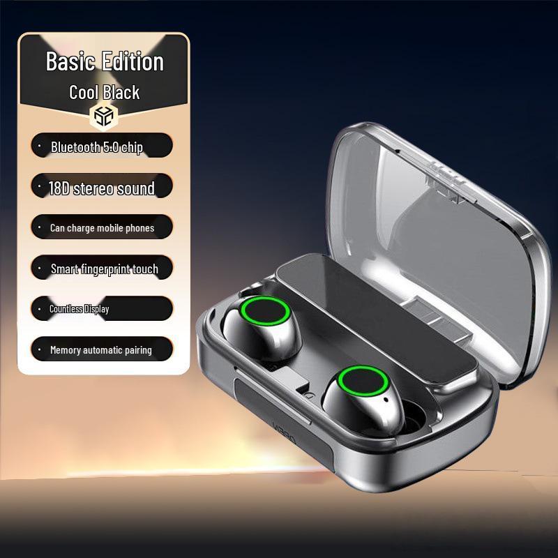 M100 Bluetooth Earbuds: High-Quality Sound, Long Battery Life, Noise-Cancelling Calls, Gaming Low Latency, Digital Display