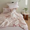 A-Class Tencel Embroidered Summer Quilt 4-Piece Set: Silky, Skin-Friendly, Antibacterial, Mite-Proof, Machine Washable.