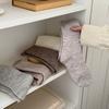 Solid-colored Versatile Wool Socks for Winter Warmth, Knitted Mid-calf Socks, Gentle Milk Tea Thickened Socks