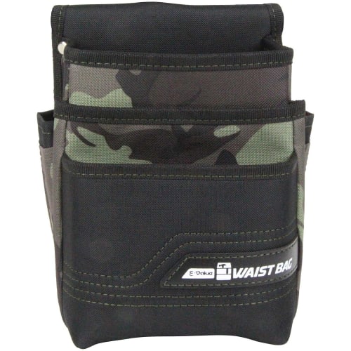 E-Value 3-Drawer Waist Pouch, Camouflage Green, Lightweight, EWB-3D-CGRN