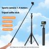 Selfie Stick Tripod for Action Camera Long Extendable Tripod Stand Selfie Handle Portable Lightweight Portable
