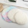 Creative Soft Fleece Cat Mat Solid Color Round Shape Dog Bed Comfortable Cat Nest All Seasons