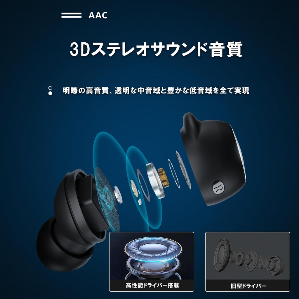 YUNIA Y100 True Wireless Earphones, Ear Wing Design with ENC Noise Cancelling, Bluetooth 6.0 IPX7, Up To 48 Hours Playback