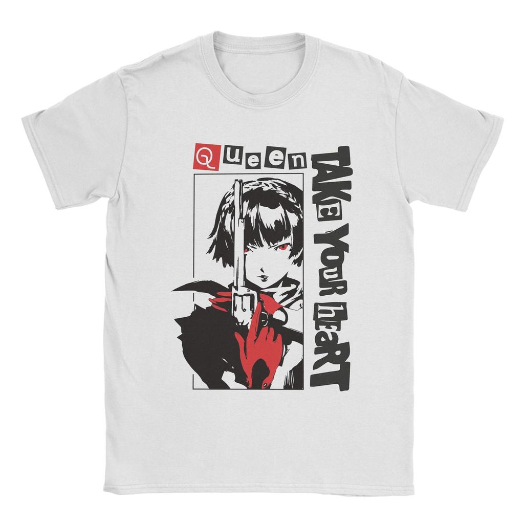 Aigis P3R TShirts for Unisex Women Personas 3 Anime Humor Cotton Tee Shirt Round Neck Short Sleeve T Shirt Plus Size Clothing