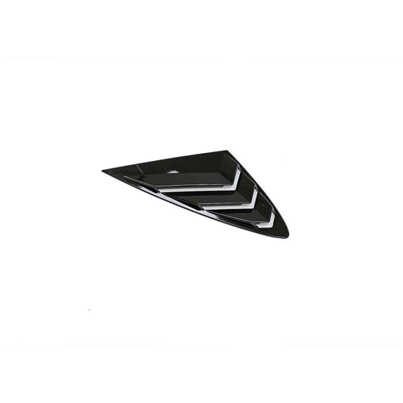 Rear Side Window Quarter Louver Cover Glossy Black For Hyundai Sonata 2020-2023