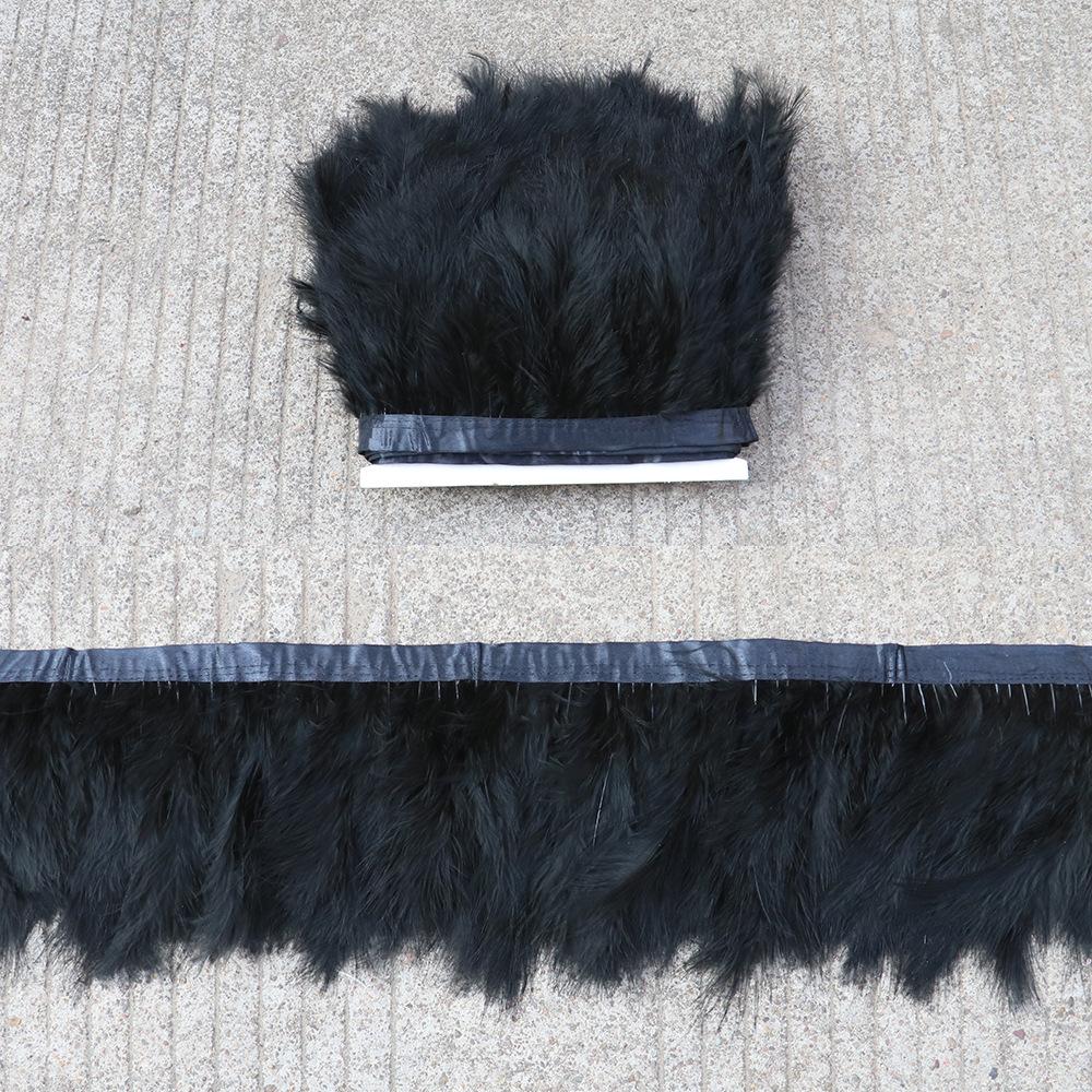 Turkey Feather Tip Tail Velvet Edge Colorful Diy Clothing Accessories
