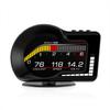 F15 Car Mod HUD: OBD Display for Speed, RPM, Water & Oil Temp, Fuel Consumption, Turbo & Clock