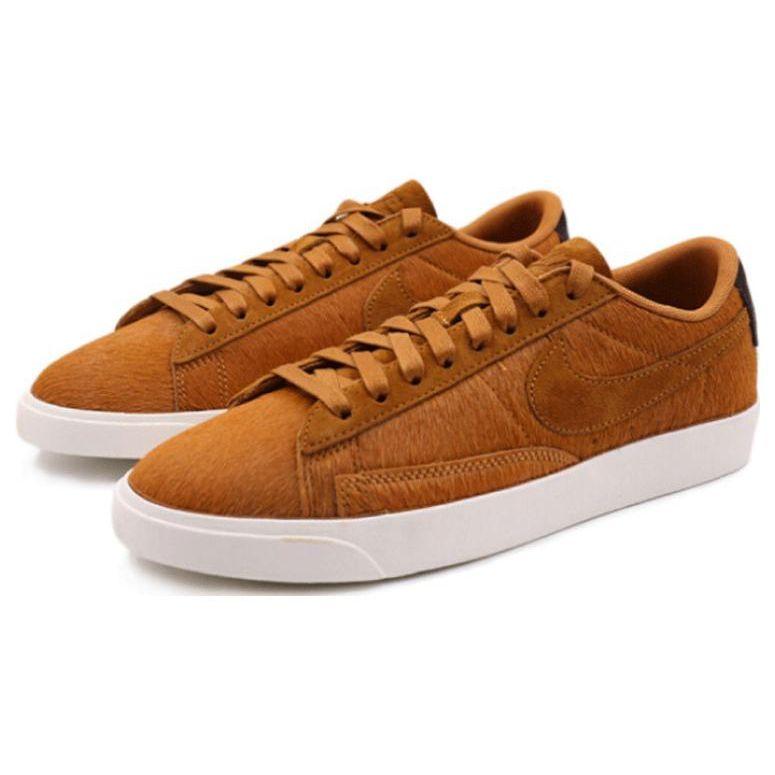 Nike Blazer Non-Slip Low-Top Skate Shoes Women Sneakers Orange AA2017-200