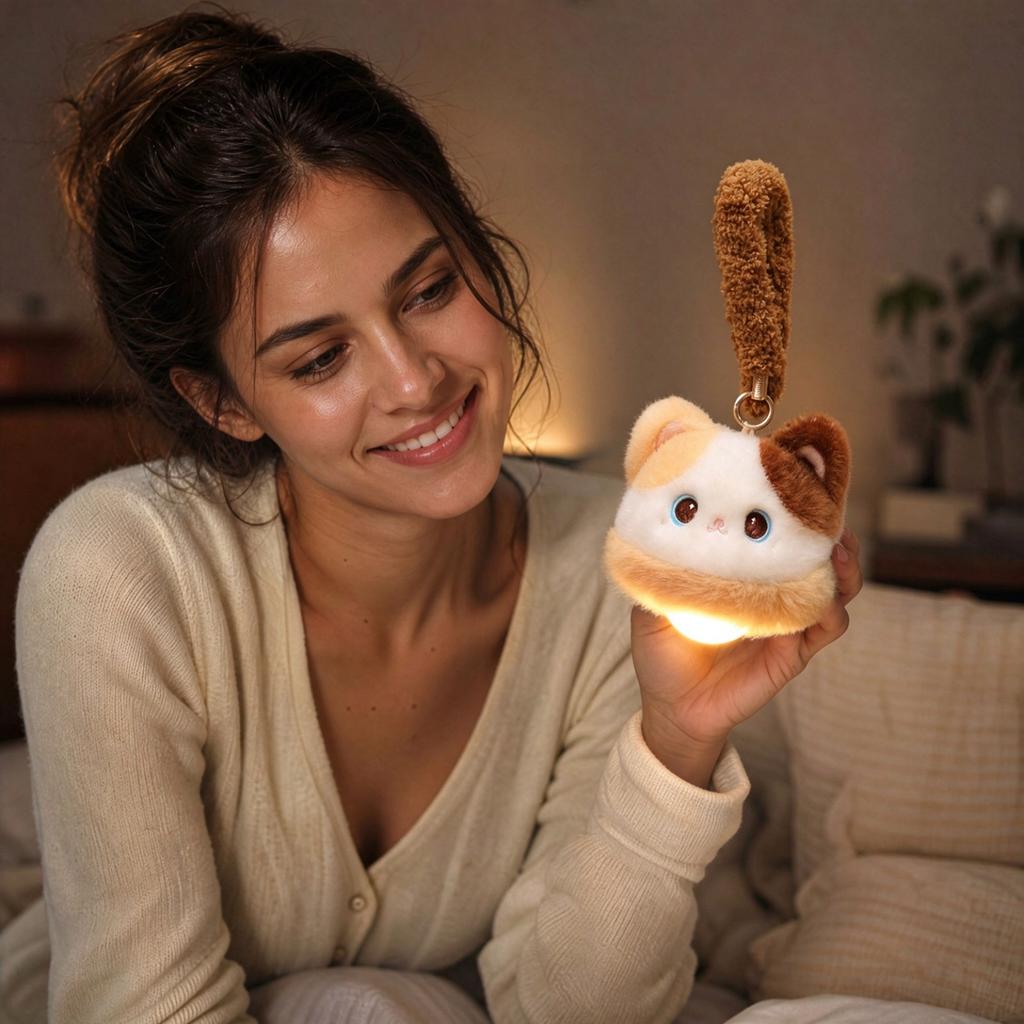 Animal Plush Night Light, Cute Soft Bedside Lamp for Kids Bedroom and Nursery Decor